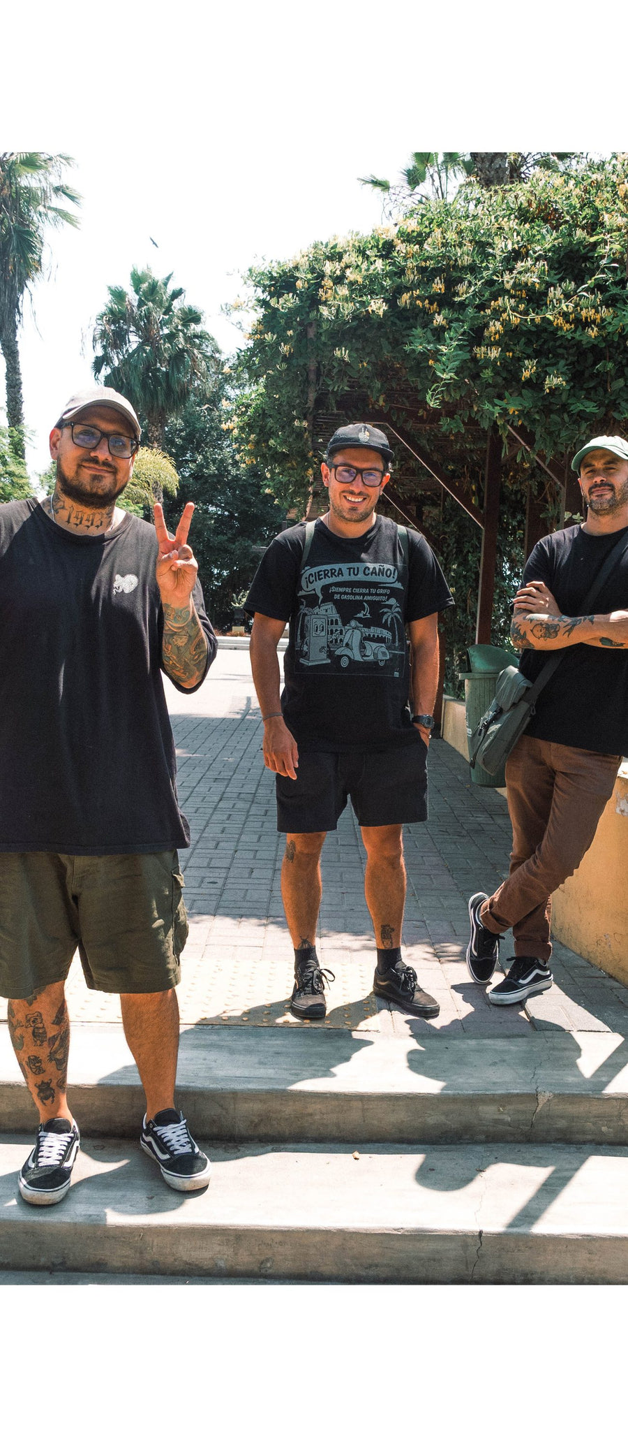 Cake, Oso de Agua y The Monks en la calle, en Barranco
